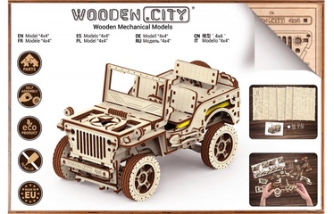 3D пазл Wooden City Jeep 4x4, 571 шт.