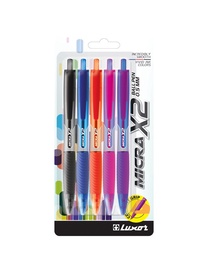Lodīšu pildspalva Luxor Micra X2 Ball Pen Set 0.5mm 5pcs