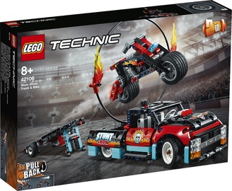Konstruktor LEGO®Technic 42106 Trikimaastur ja -mootorratas