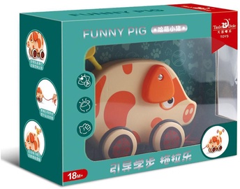 Игрушка-каталка Funny Pig, 16.5 см