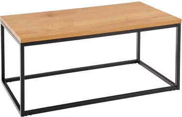 Kavos staliukas Halmar Aruba Golden Oak/Black, 1000x450x500 mm