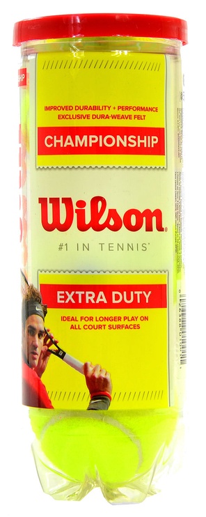Tennisepall Wilson Extra Duty, kollane, 3 tk
