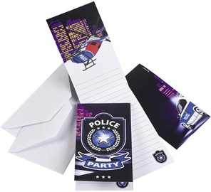 Amscan Police Invitations & Envelopes 998289