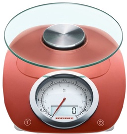 Soehnle Electronic Kitchen Scales Vintage Style Red