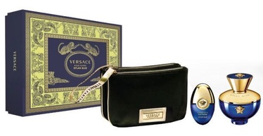 Rinkinys moterims Versace Dylan Blue Femme 100 ml EDP + 10 ml EDP + Black Cosmetic Blag