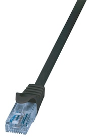 LogiLink Patch Cable Cat.6A 10GE Home U/UTP EconLine 7.5m Black