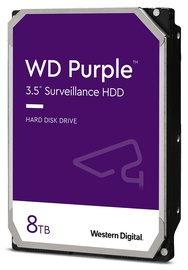 Serveri kõvaketas (HDD) Western Digital Purple Surveillance, 128 MB, 8 TB