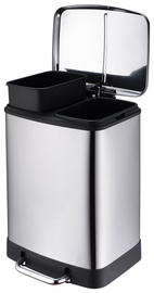 Atkritumu tvertne Domoletti, sudraba, 24 l