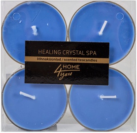 Home4you Teacandles Maxi Chic Healing Crystal Spa 4pcs