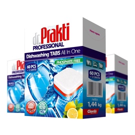 Indaplovių tabletės Dr. Prakti Professional All in One, 72 vnt.