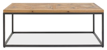 Kafijas galdiņš Home4you Indus, pelēka/ozola, 1140x600x420 mm