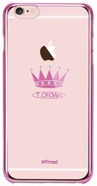 X-Fitted Crown Swarovski Crystals For Apple iPhone 6/6s Pink