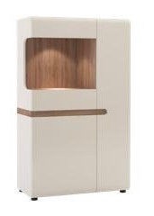 Meble Wojcik Linate 23 Display Case White/Truffle Oak