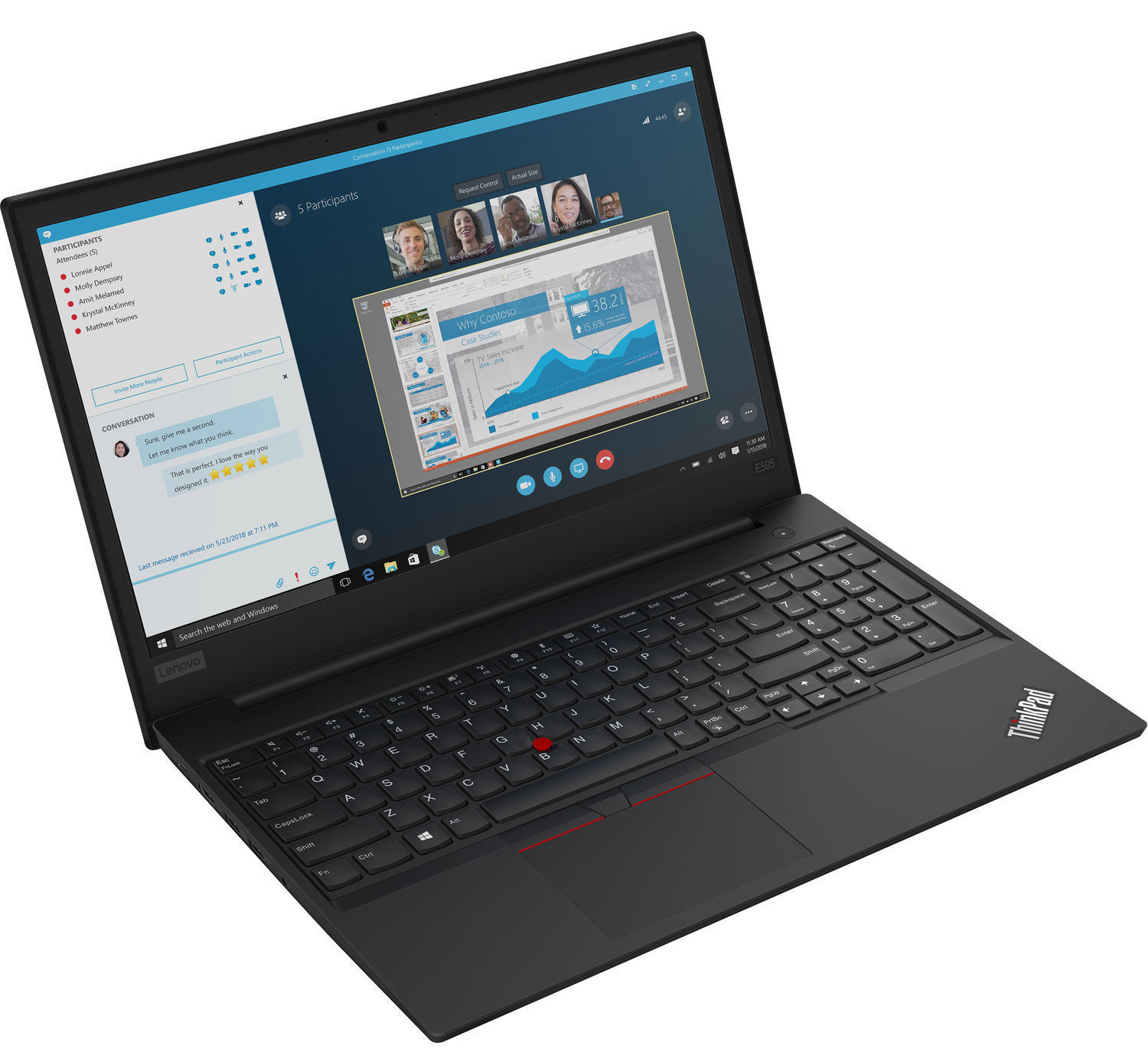 Nešiojamas kompiuteris Lenovo ThinkPad E595 Black 20NF001HMH, AMD 