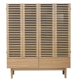 Black Red White Moko TV Box Anthracite/Polish Oak