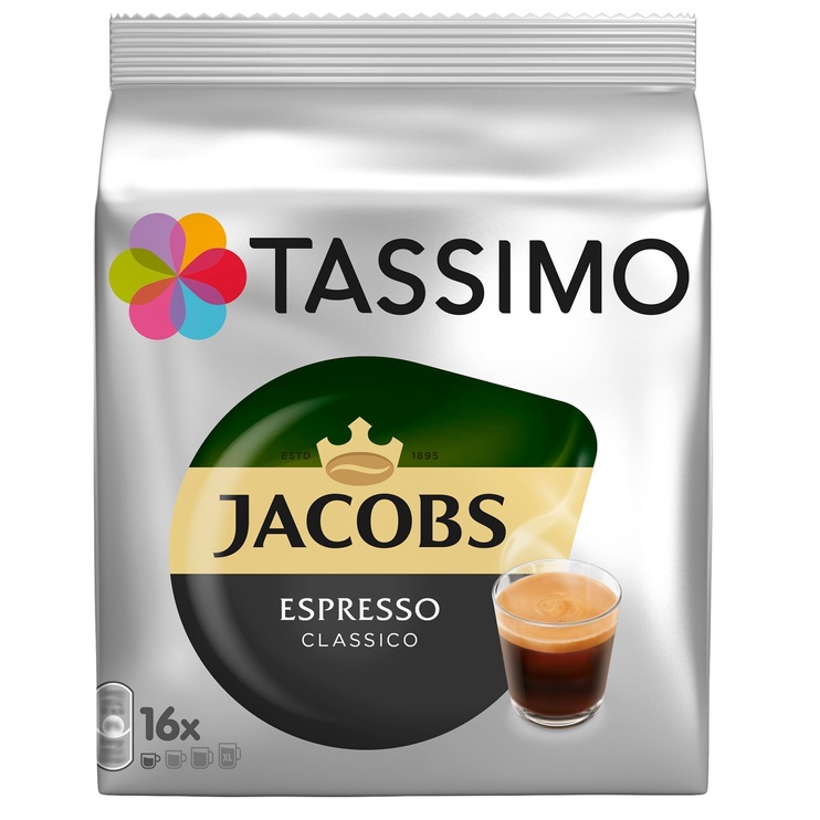 Kafijas kapsulas Tassimo, 0.118 kg, 16 gab.