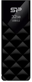 USB atmintinė Silicon Power Blaze B03 Black, USB 3.2, 32 GB
