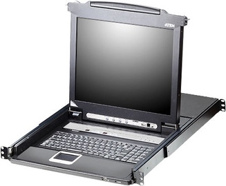 Aten CL1716N-ATA-AG 16-Port PS/2-USB VGA 19'' LCD KVM Switch with Daisy-Chain Port
