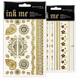 Rimmel London Ink Me Sticker Tattoos Gold 2pcs