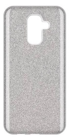 Wozinsky Glitter Shining Back Case For Samsung Galaxy A6 Plus Silver