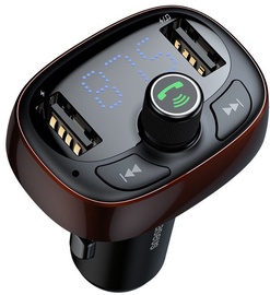 Baseus T-Type S-09 Dual USB Car Charger 3.4A Black/Purple