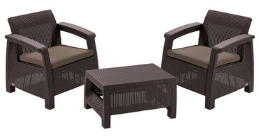 Keter Corfu Weekend Furniture Set Brown2