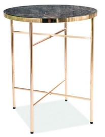 Kafijas galdiņš Signal Meble Modern Ibiza C, zelta, 420x420x510 mm