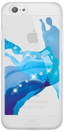 White Diamonds Liquid Case With Swarovski Crystals For Apple iPhone 6/6s Transparent/Blue