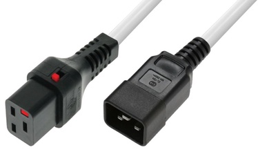 Assmann Cable IEC320 C20 / IEC LOCK C19 White 2m