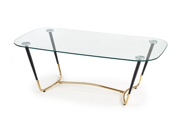 Журнальный столик Halmar Dalia Glass/Gold, 1200x600x430 мм