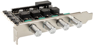 Lamptron CP436 ARGB 4-Channel Fan Controller for PCI Slot Silver