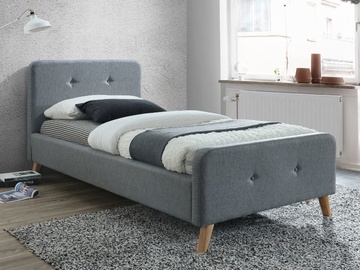 Signal Meble Bed Malmo 90x200cm Grey