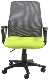 Biroja krēsls, 5.8 x 59 x 90 - 102 cm, zaļa/pelēka