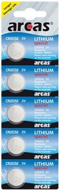 Baterijas Arcas CR2032, CR2032, 5 gab.