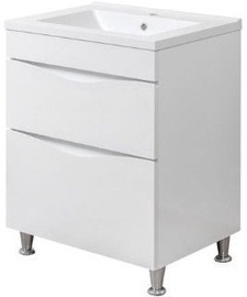 Vannitoakapp Sanservis Smile-80 with Basin Como-80 White 80x82x45cm