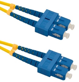 Qoltec SC-SC Optic Patch Cable Yellow 3 m