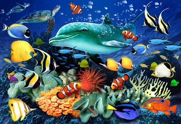 3D пазл Wooden City Underwater adventures, 400 шт.