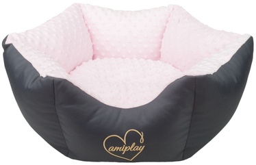 Amiplay Babydoll Crown Bed L 68x23cm Pink