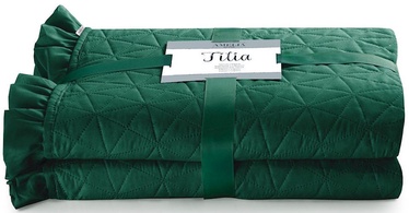 Gultas pārklājs AmeliaHome Tilia Dark Green, 170x270 cm