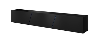 TV galds Vivaldi Meble Slant 240, melna, 240 mm x 400 mm x 350 mm