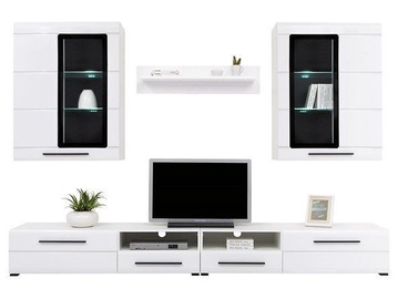 Black Red Whit Argus Wall Unit White