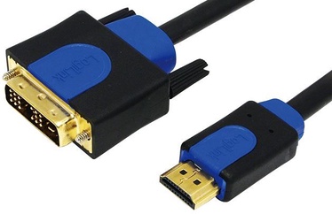 Laidas Logilink HDMI to DVI HDMI-A 19 pin male, DVI-D male, 5 m