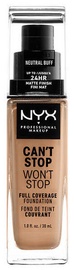 NYX Can't Stop Won't Stop Full Coverage Foundation 30ml Neutral Buff