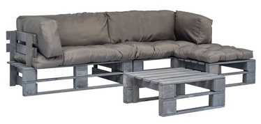 Āra mēbeļu komplekts VLX Garden Lounge Set 275312, pelēks, 3 sēdvietas