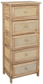 Home4you Shelf Cupra With 5 Baskets Brown