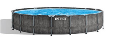 Baseins Intex Premium Greywood, zila, 5490x1220 mm, 24311 l