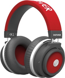 Denver BTH-250 Bluetooth Over-Ear Headphones Red