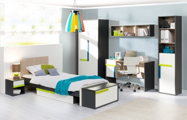Комплект мебели для детской комнаты Szynaka Meble Ikar 1, серый/сосновый