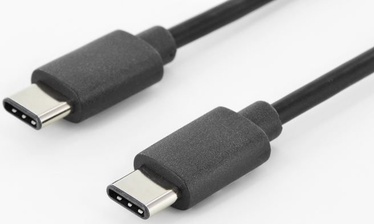 Laidas Assmann USB Cable USB/USB USB 2.0 A male, USB 2.0, 1 m, juoda