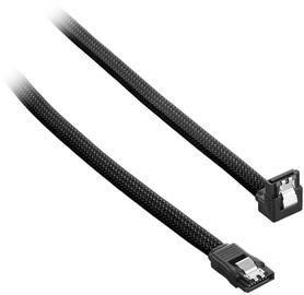 Juhe Cablemod ModMesh Right Angle SATA 3 Cable 30cm, must, 0.3 m